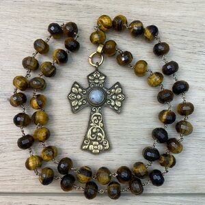 Very Allegra | Eye‎ Of the Tiger & Keeping the Faith | Pendant Necklace